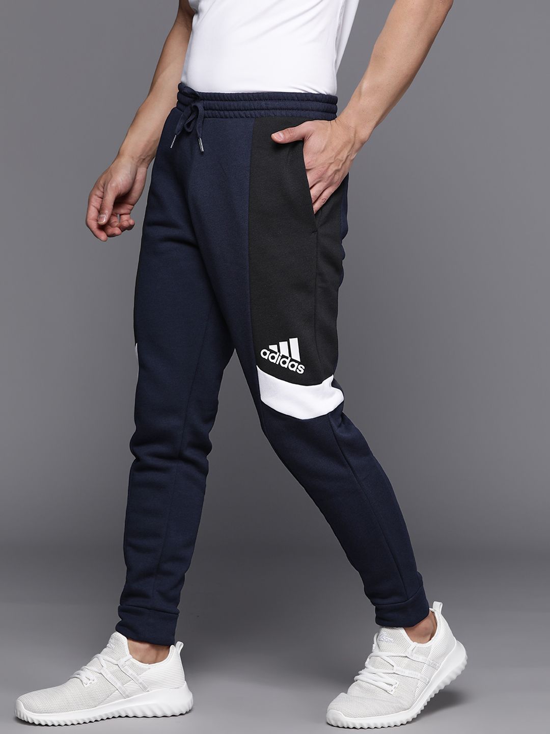  ADIDAS Men Essentials Colourblocked Joggers