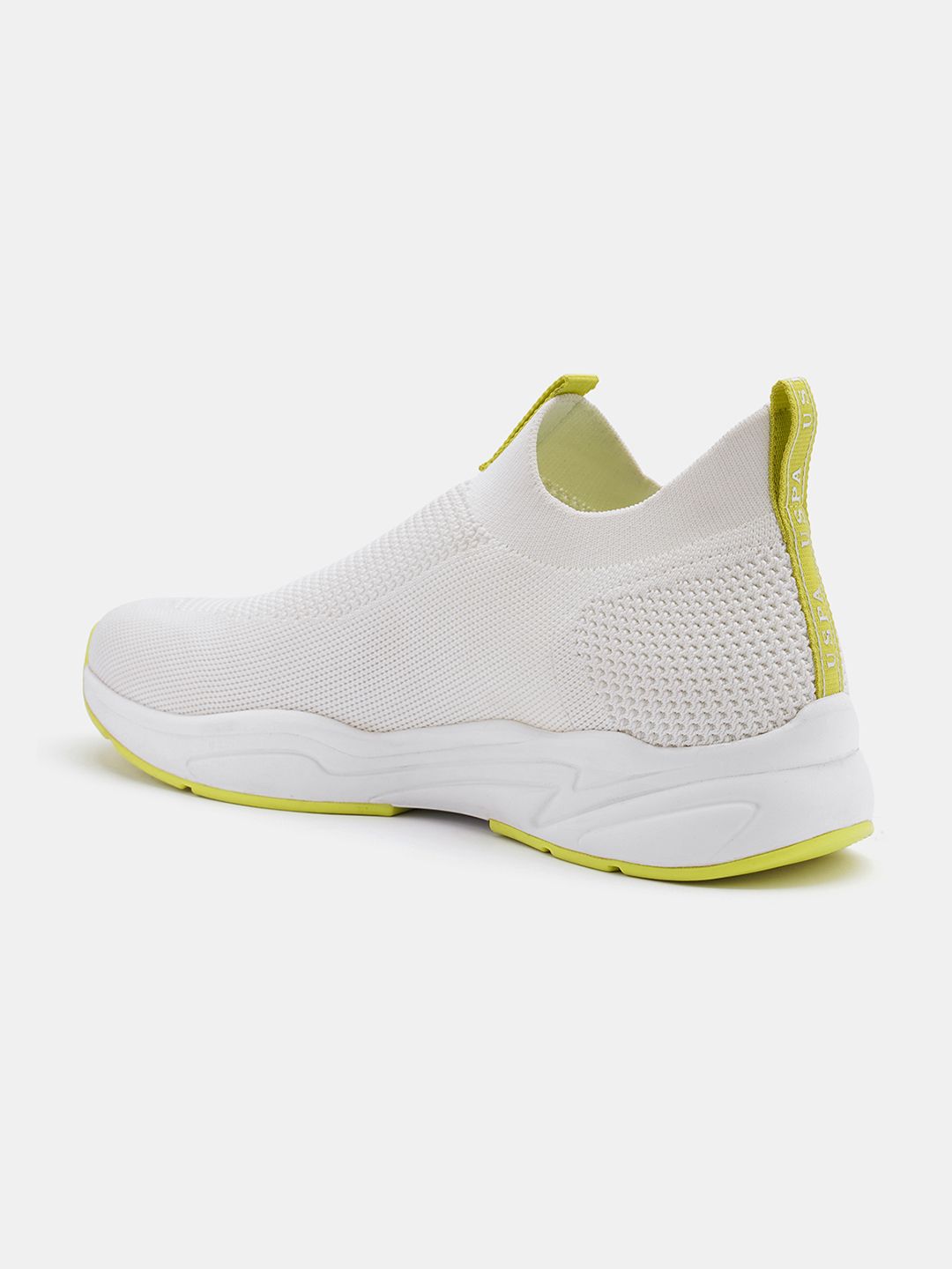U.S. Polo Assn. U S Polo Assn Men Off White Textile Walking Shoes
