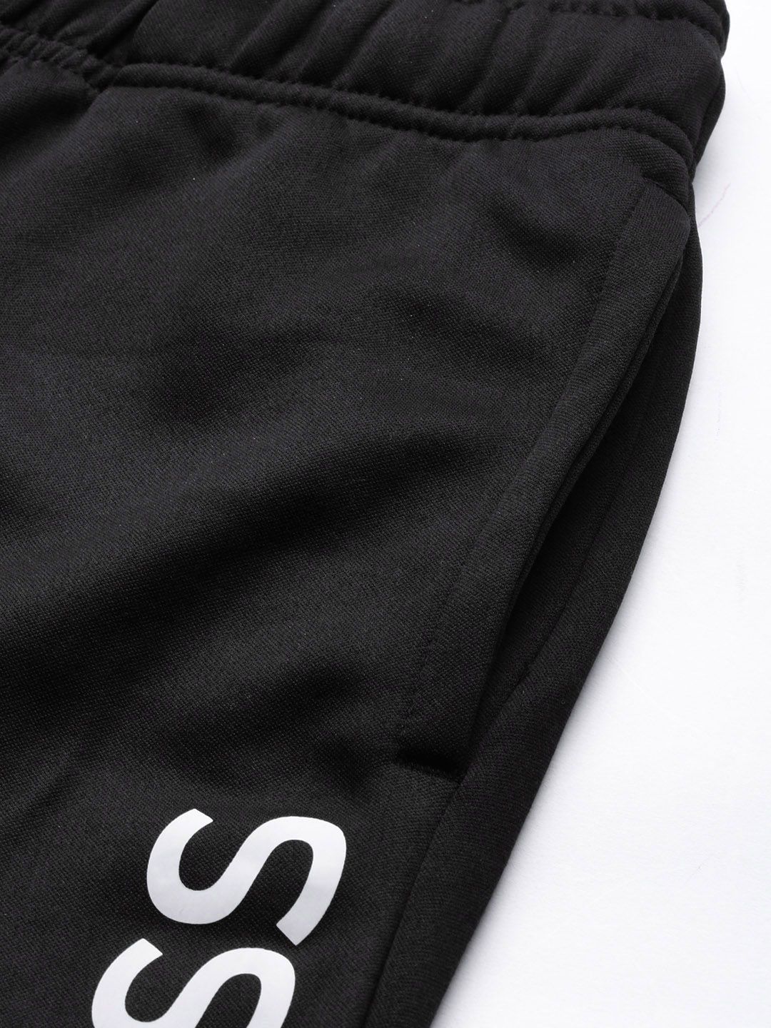  HRX By Hrithik Roshan Men Jet Black Solid Slim Fit Rapid-Dry Training Track Pants