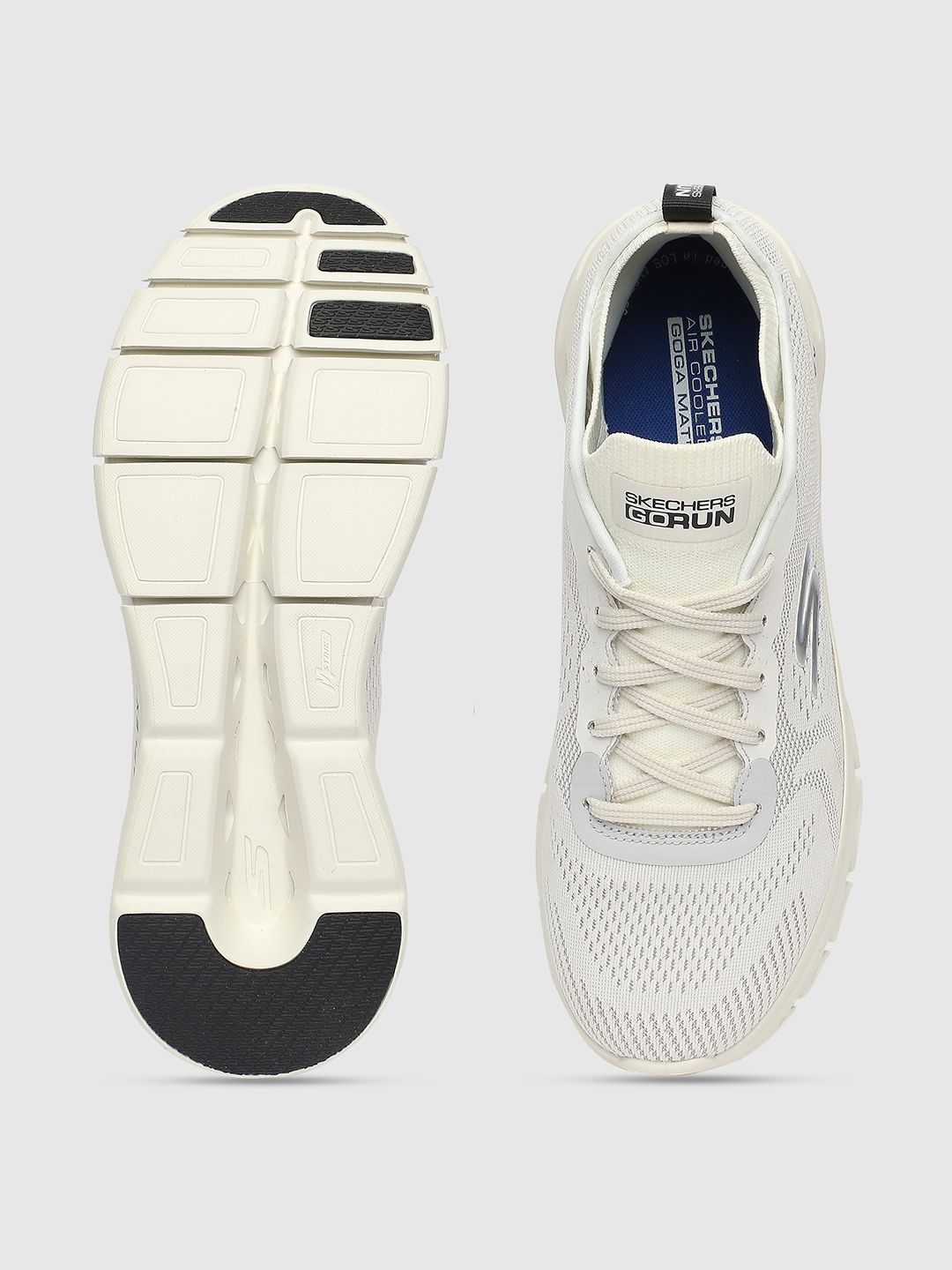  Skechers Men White GO RUN Running Non-Marking Shoes