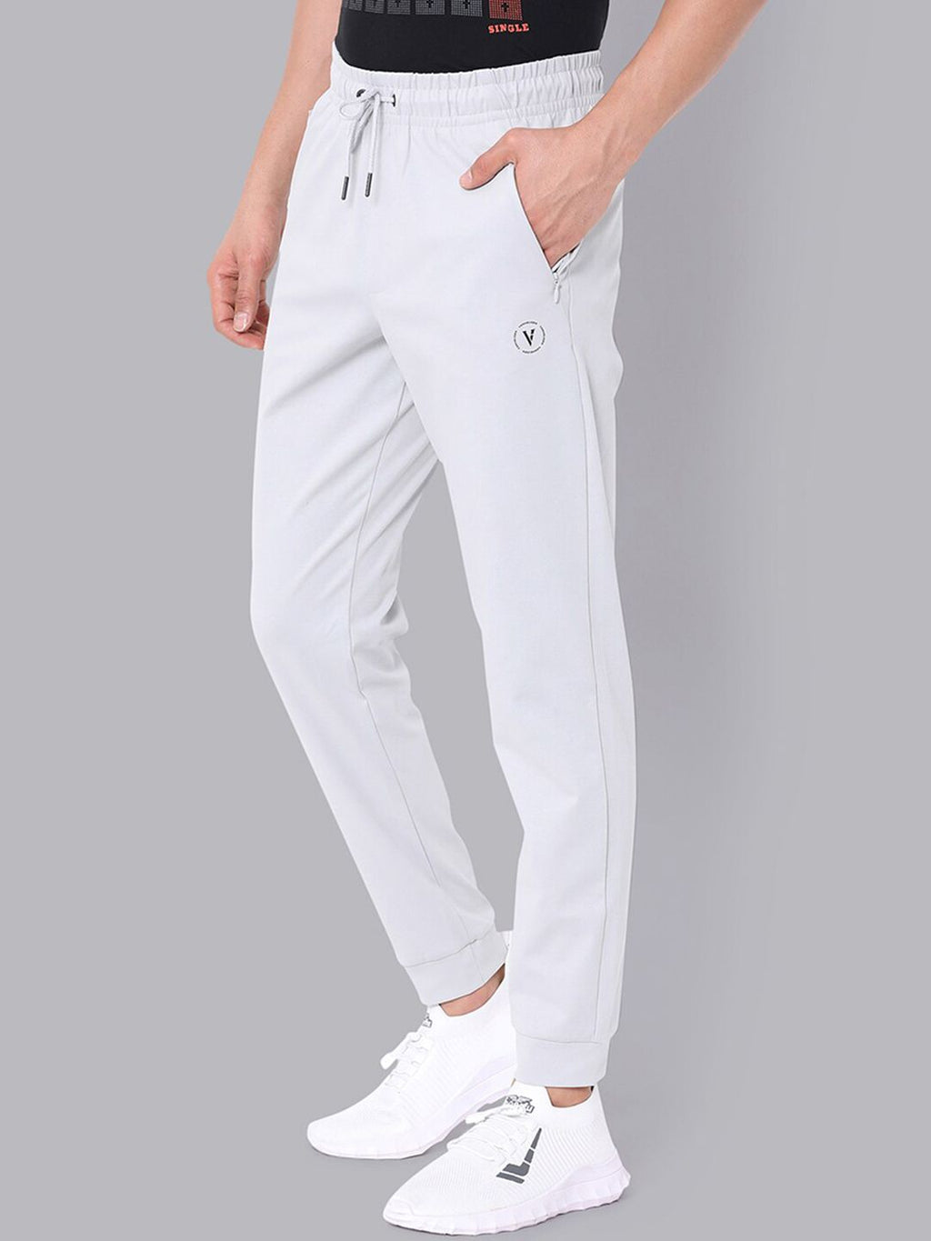  Van Heusen Flex Men Mid-Rise Slim Fit Cotton Joggers