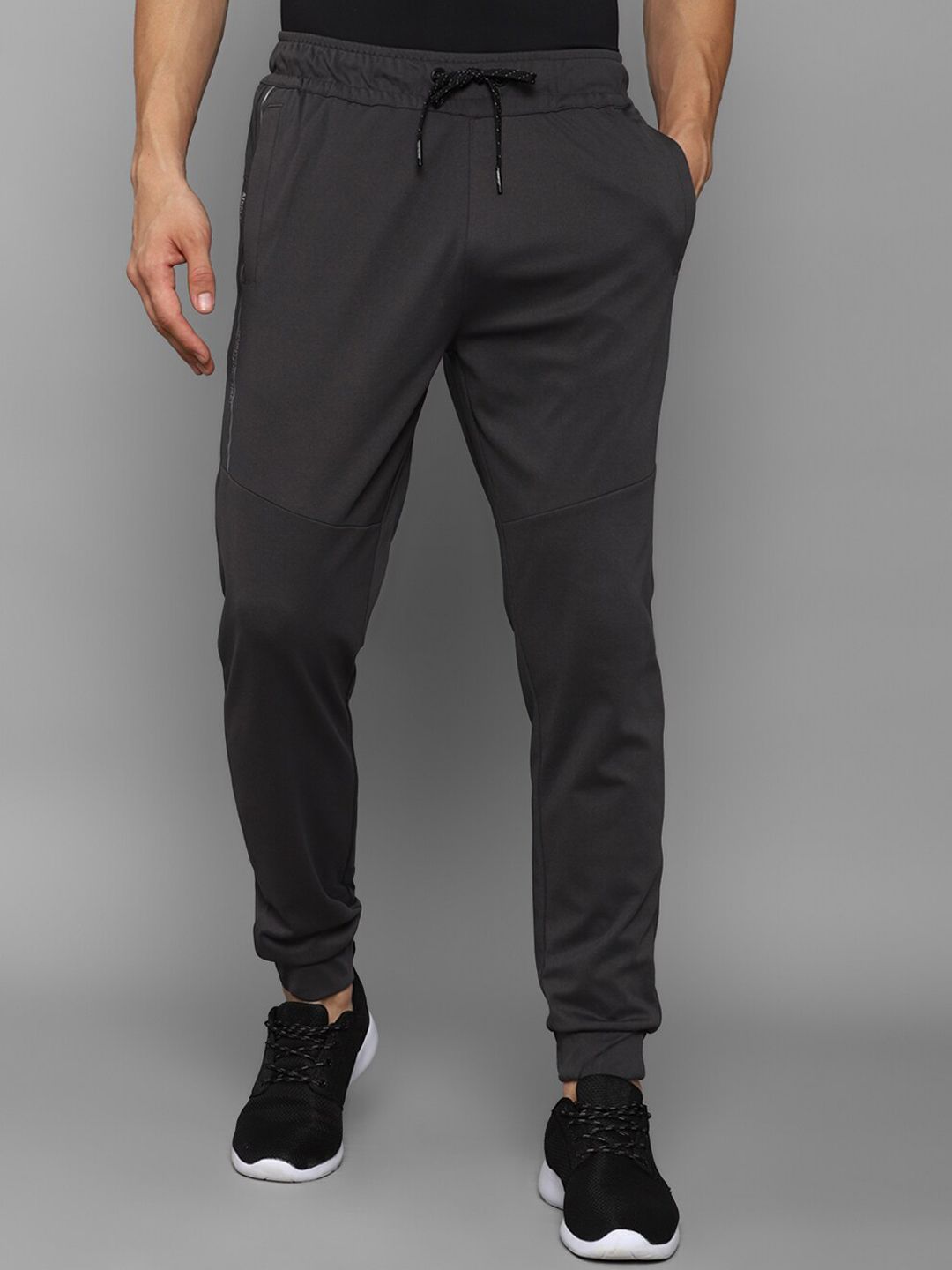  Louis Philippe ATHPLAY Men Grey Solid Joggers