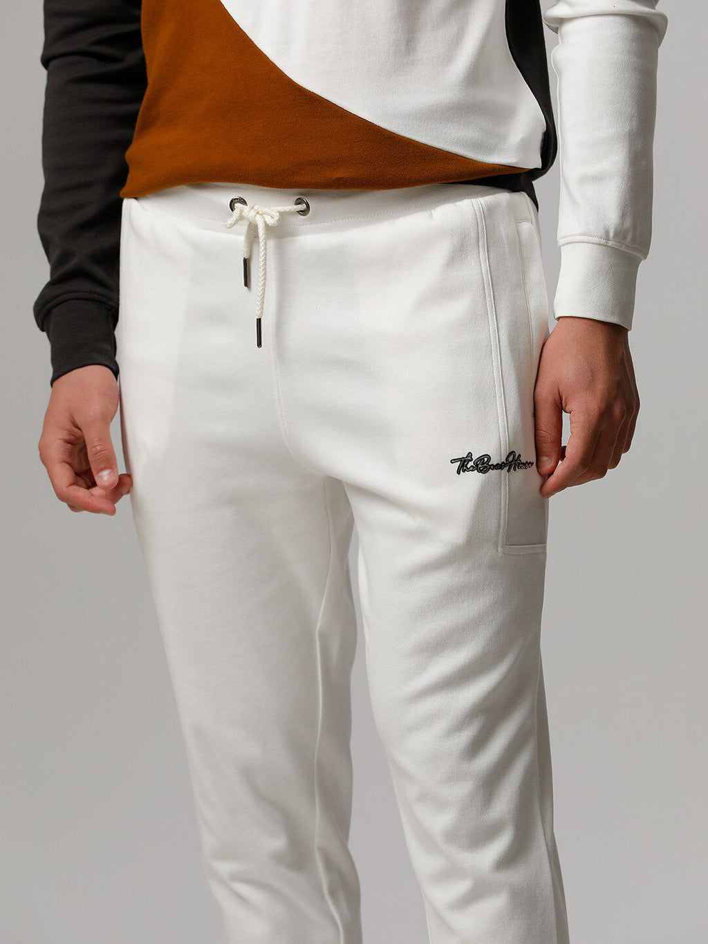  THE BEAR HOUSE Men Colourblocked Pure Cotton Tracksuits