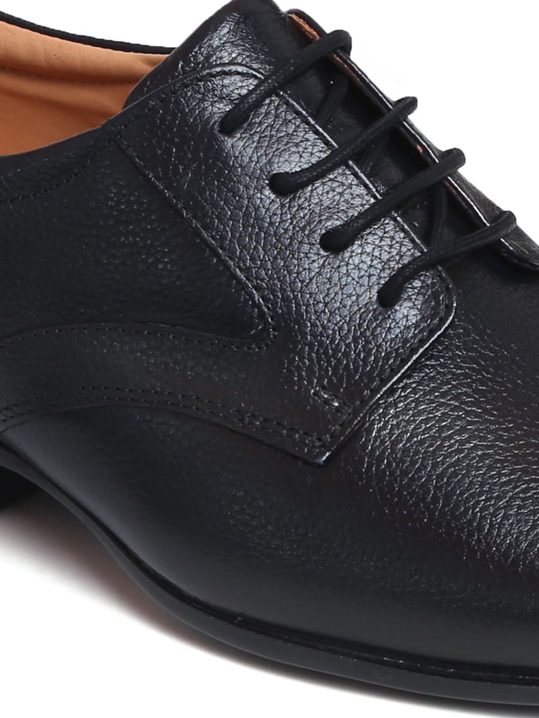  Zoom Shoes Men Textured Leather Formal Derbys