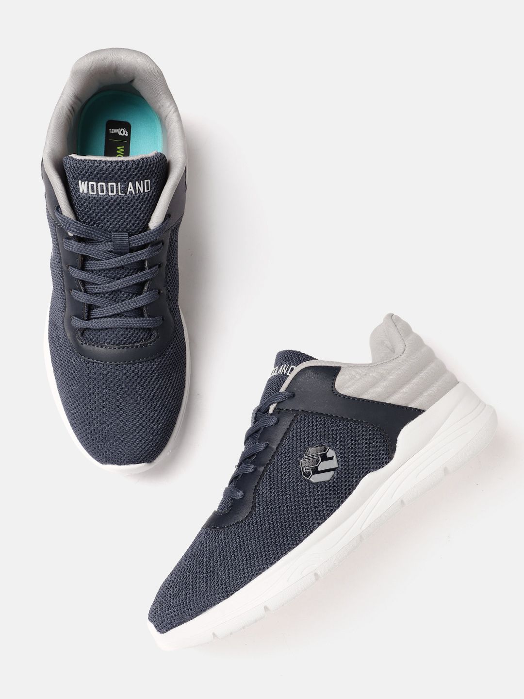  Woodland Men Woven Design Running Shoes