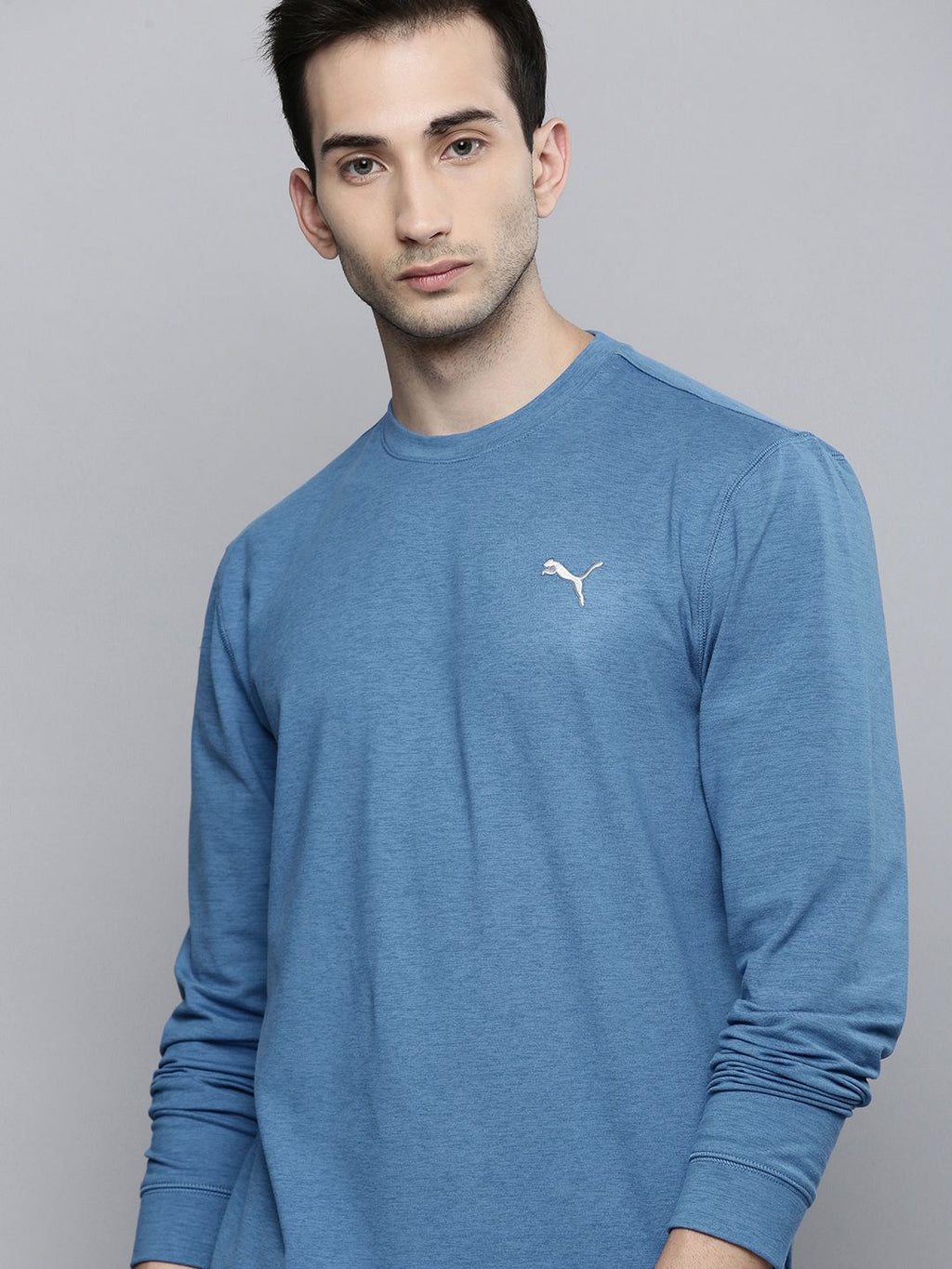  Puma Men Teal Blue CLOUDSPUN Crew Golf Sweatshirt