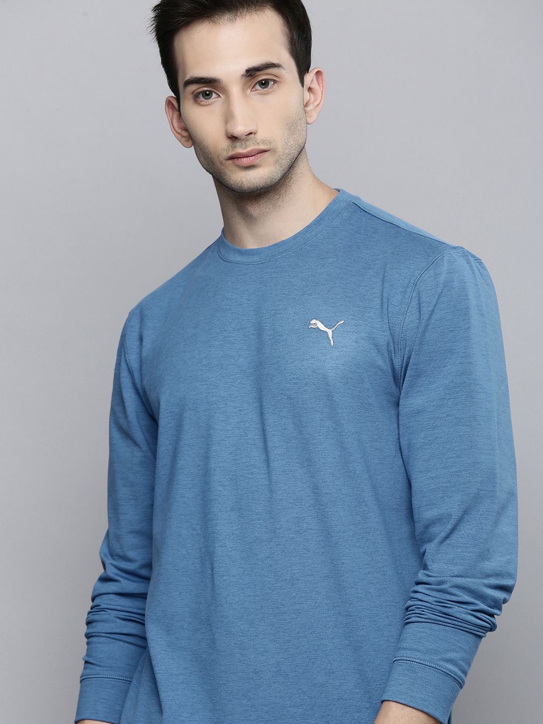  Puma Men Teal Blue CLOUDSPUN Crew Golf Sweatshirt