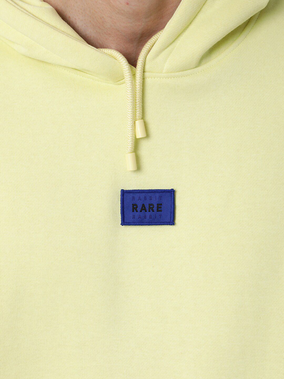  RARE RABBIT Men Yellow Hooded Sweatshirt