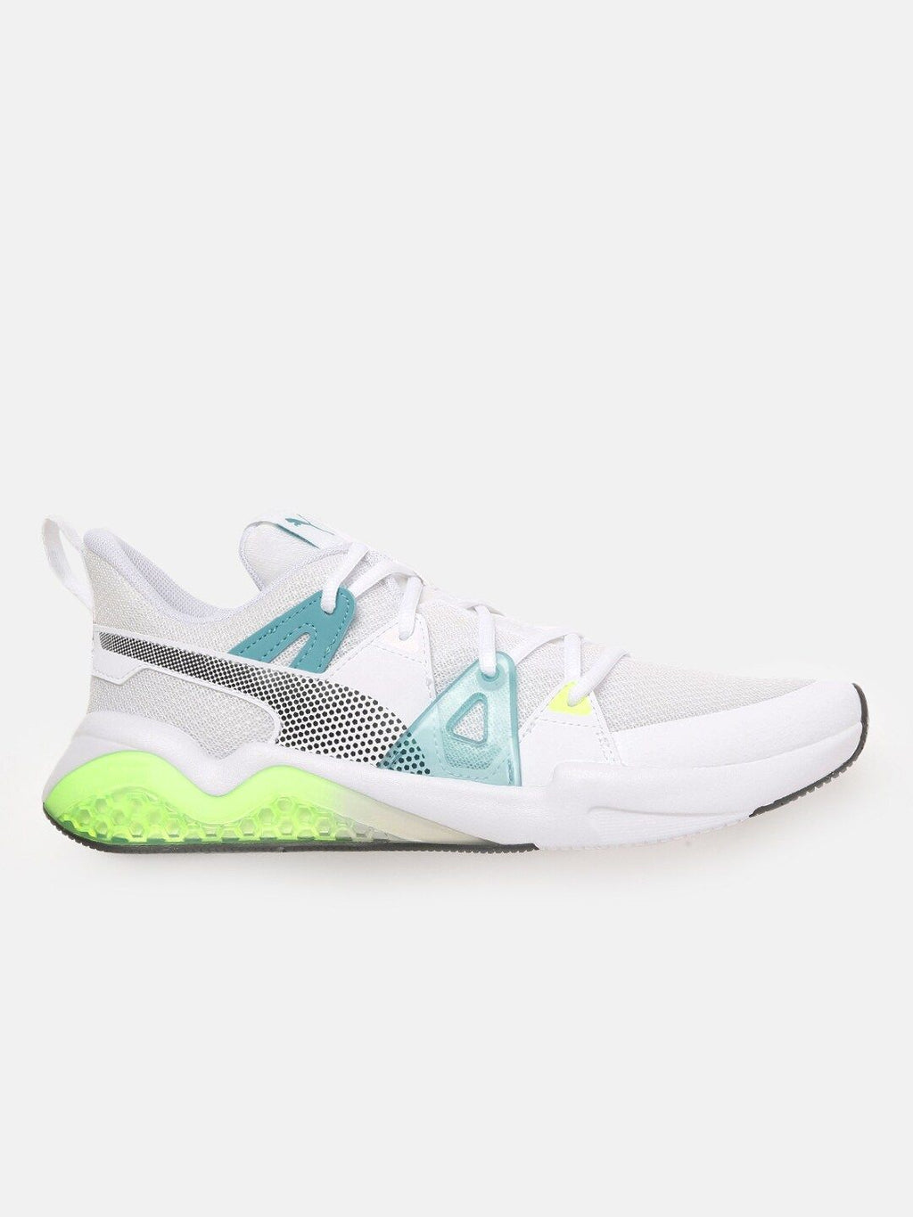  Puma Men White Cell Fraction Fade Running Shoes