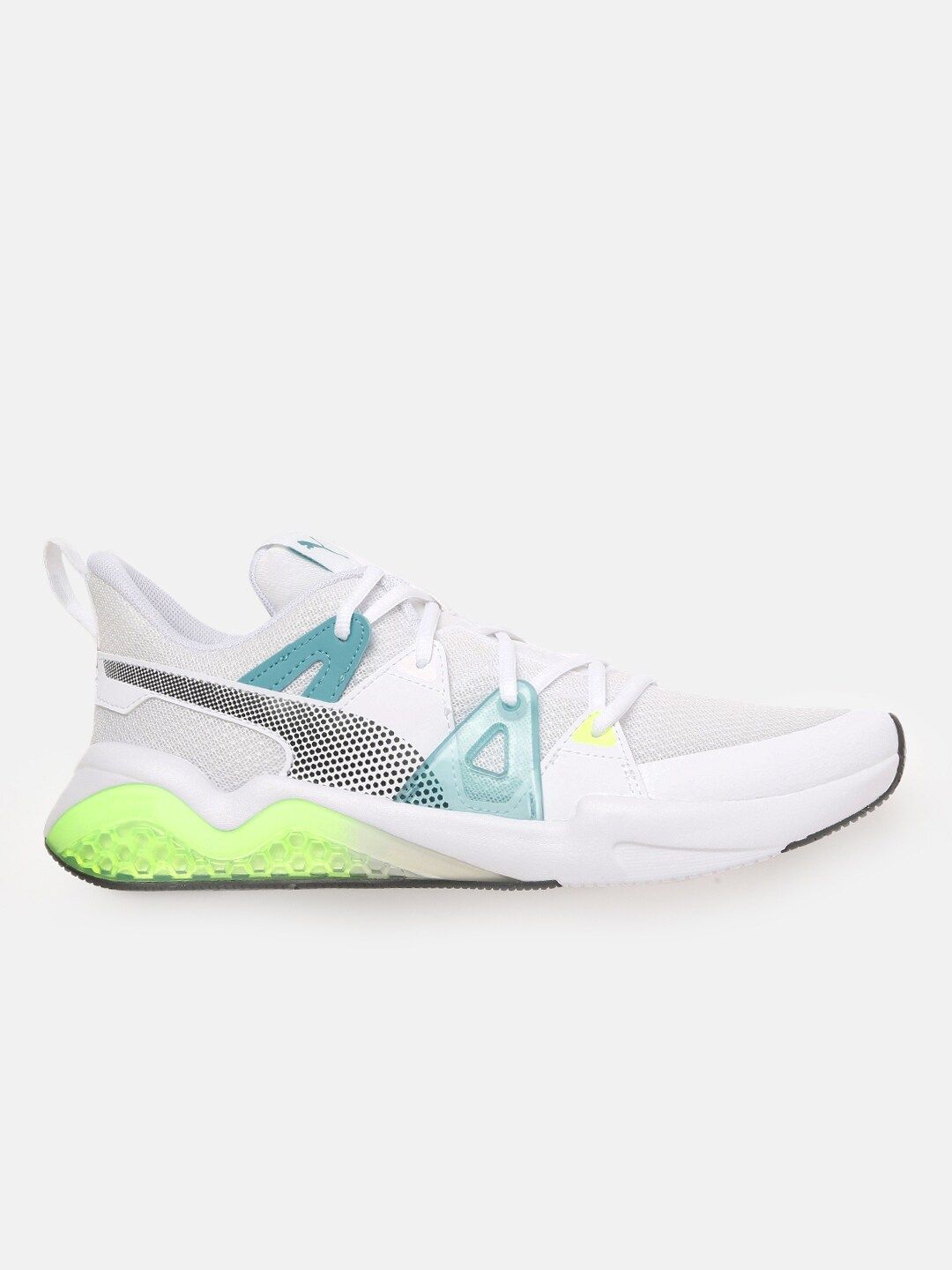  Puma Men White Cell Fraction Fade Running Shoes