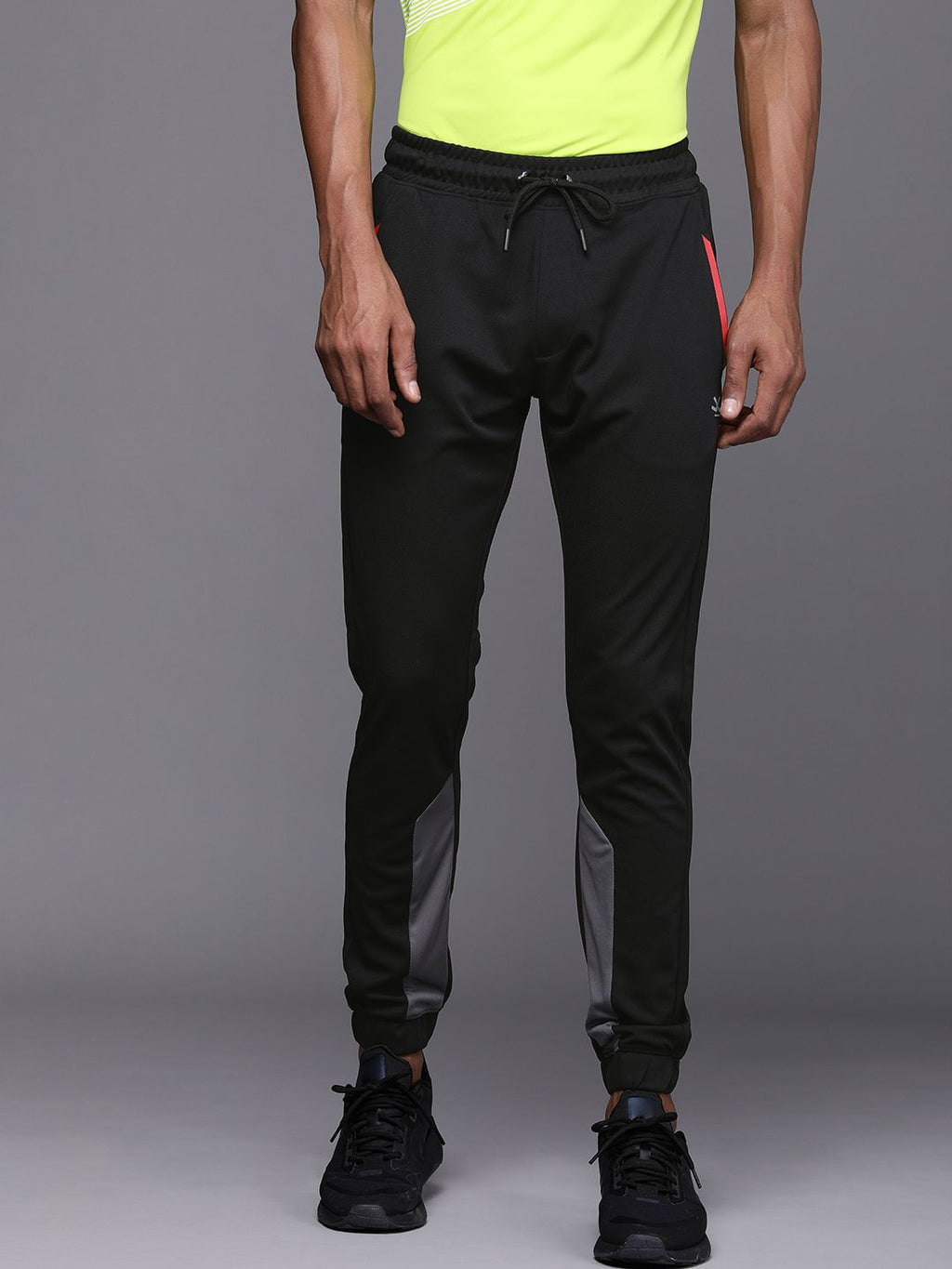  WROGN ACTIVE Men Black Slim Fit Joggers