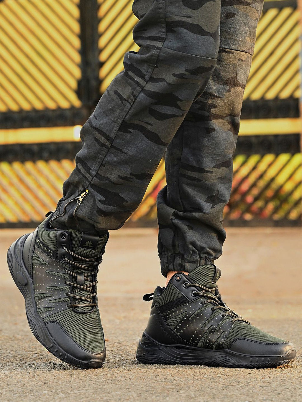  OFF LIMITS Men Lightweight Shock Absorption Mesh Trekking Shoes