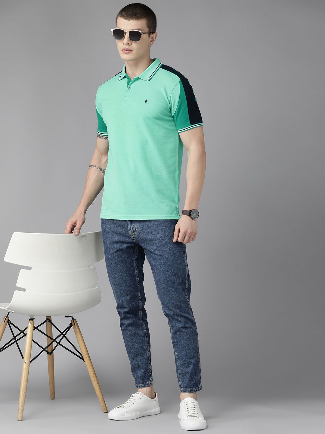  Louis Philippe Sport Polo Collar Slim Fit T-shirt