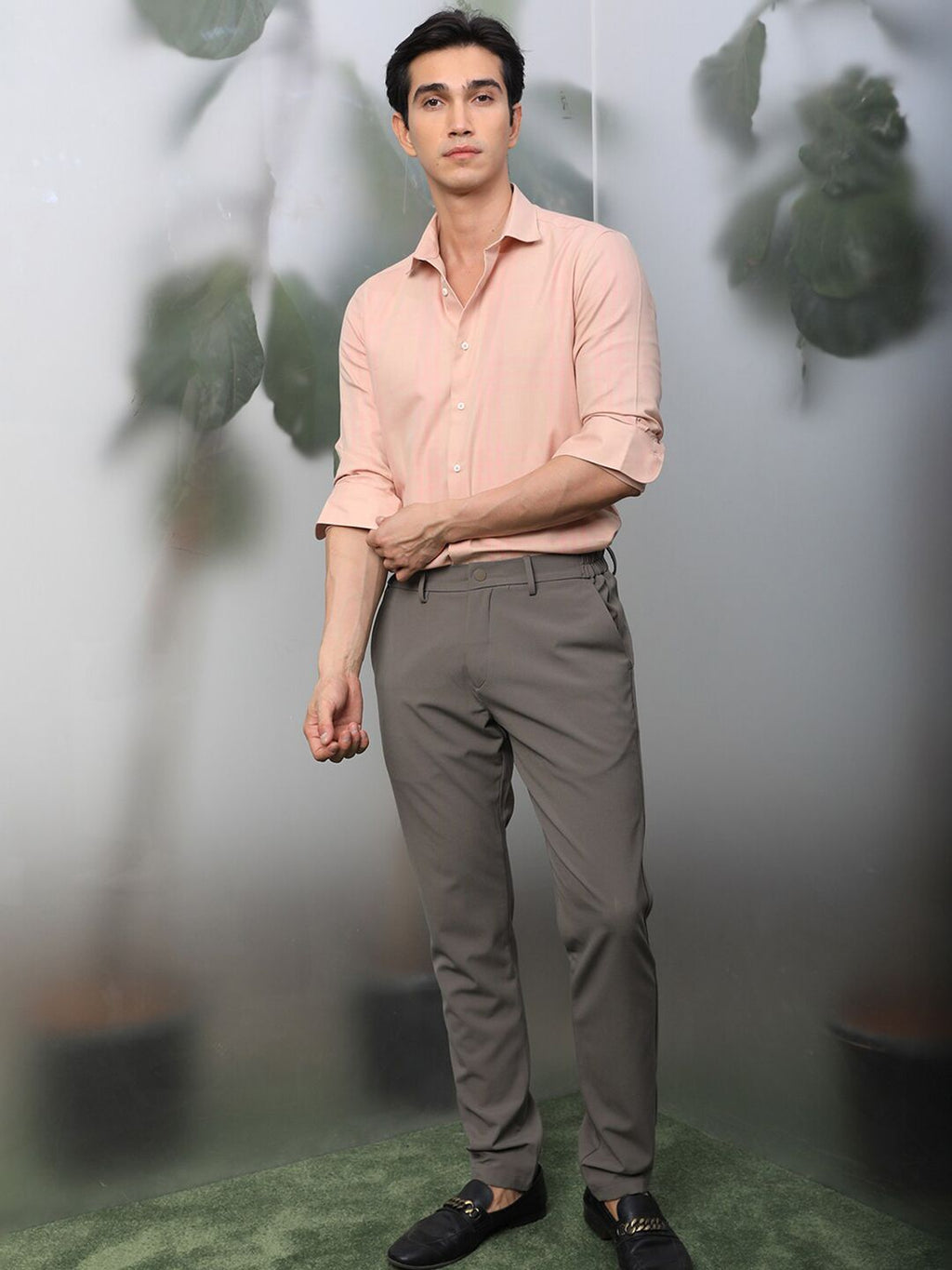  RARE RABBIT Spread Collar Slim Fit Cotton Formal Shirt