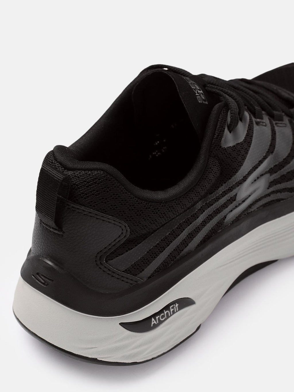  Skechers Men Black MAX CUSHIONING ARCH FIT - ENIGMA Running Shoes