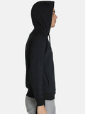  Puma Men Black Active Hoodie Printed Hooded Sweatshirt
