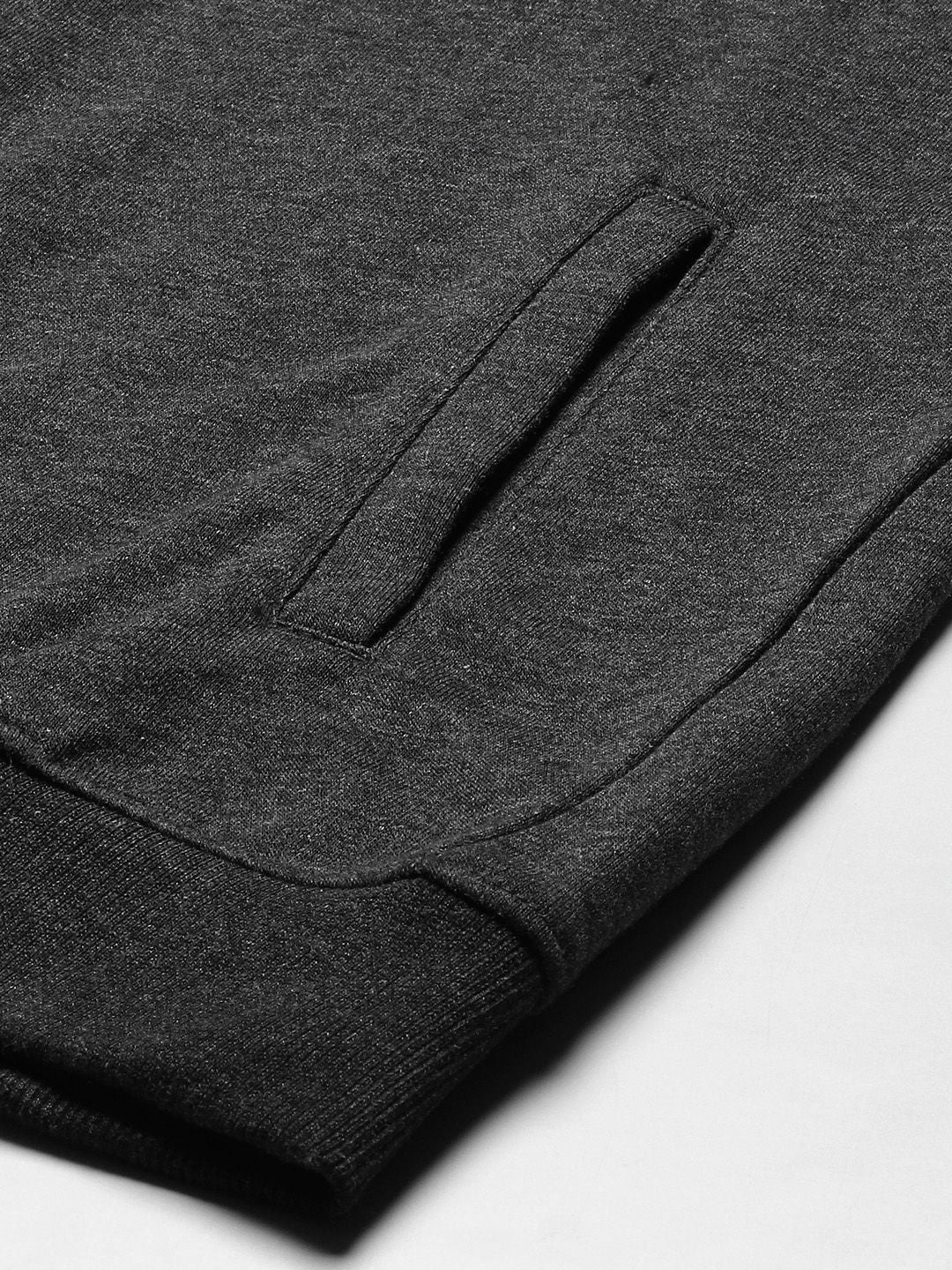  Alcis Men Charcoal Grey Solid Tracksuit
