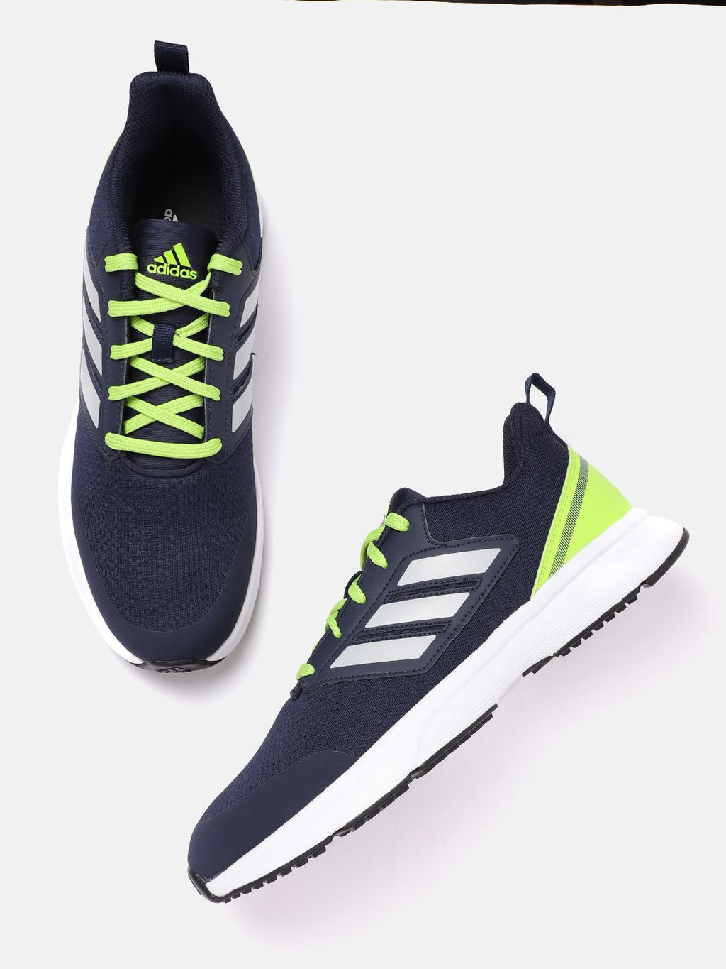  ADIDAS Men Navy Blue Woven Design Stunicon Running Shoes
