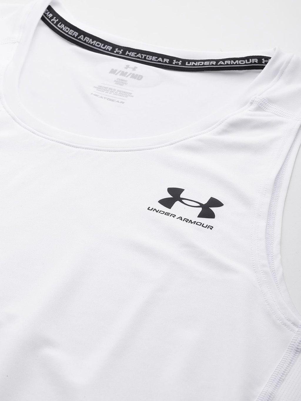  UNDER ARMOUR Brand Logo Print Detail Slim Fit Heat Gear Fitted Tank T-shirt