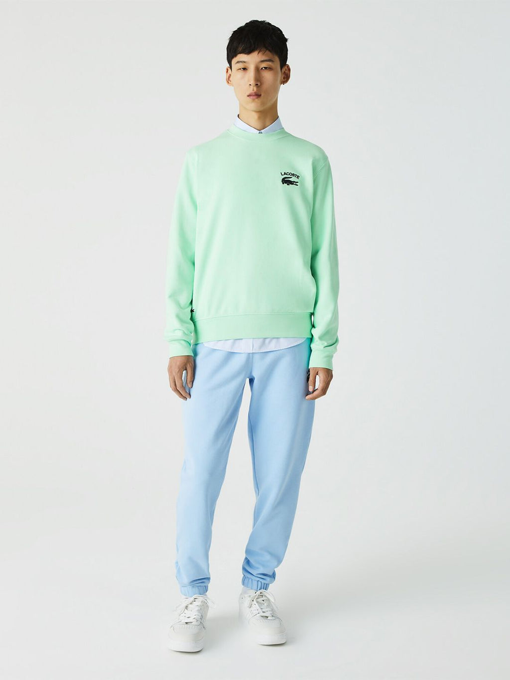  Lacoste Men Cotton Round Neck Sweatshirt