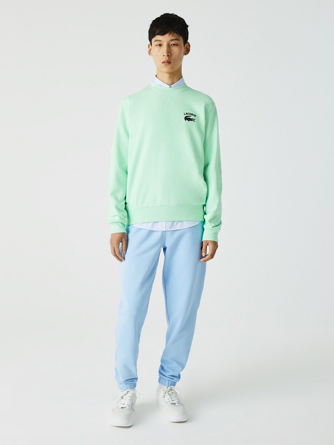  Lacoste Men Cotton Round Neck Sweatshirt