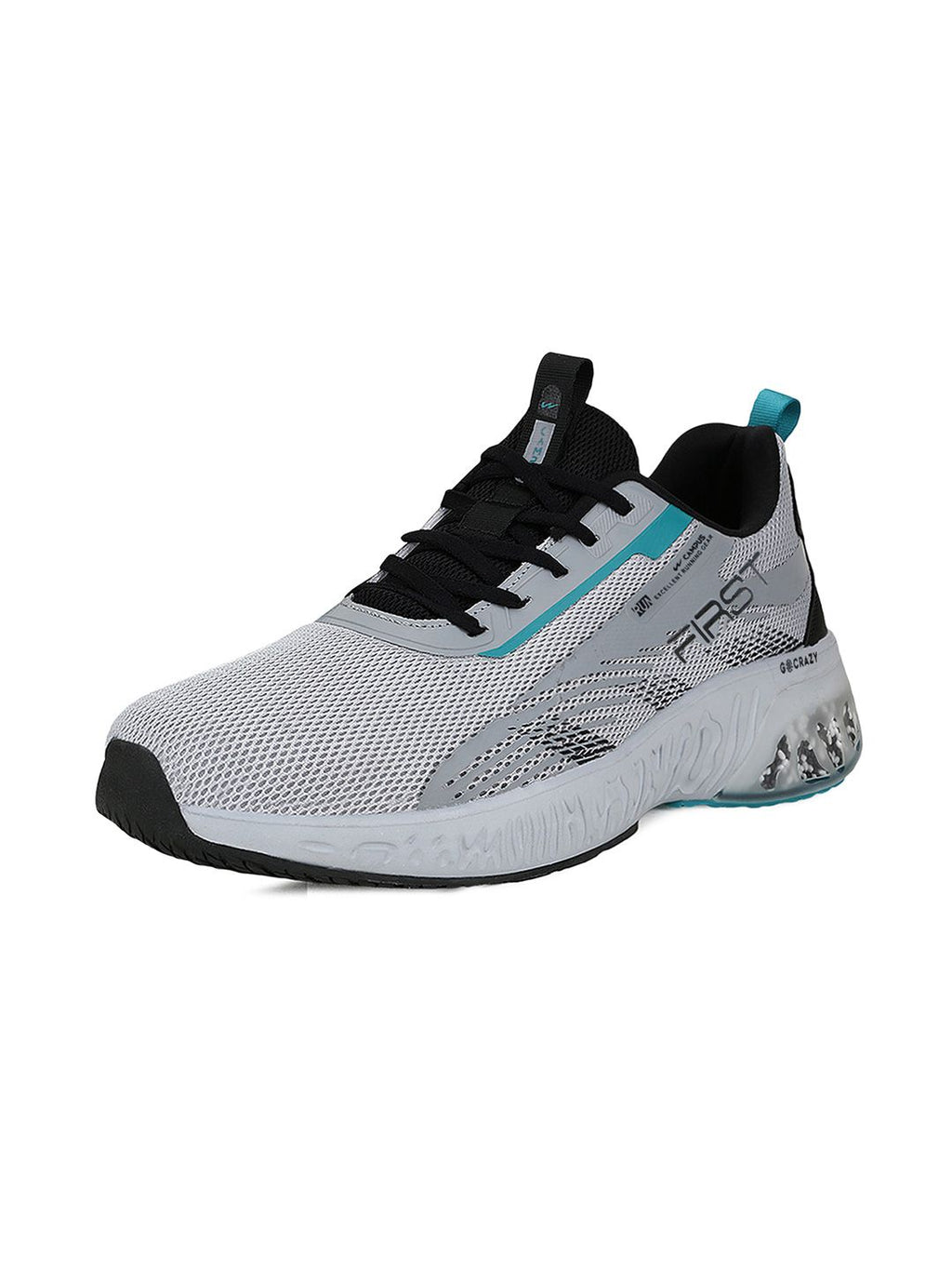  Campus Men Grey Mesh Running Shoes