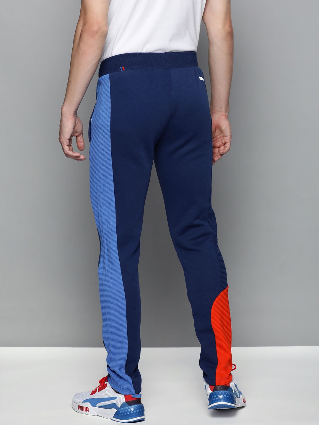  PUMA Motorsport Men Blue BMW Slim Fit Sustainable Motorsports Track Pants