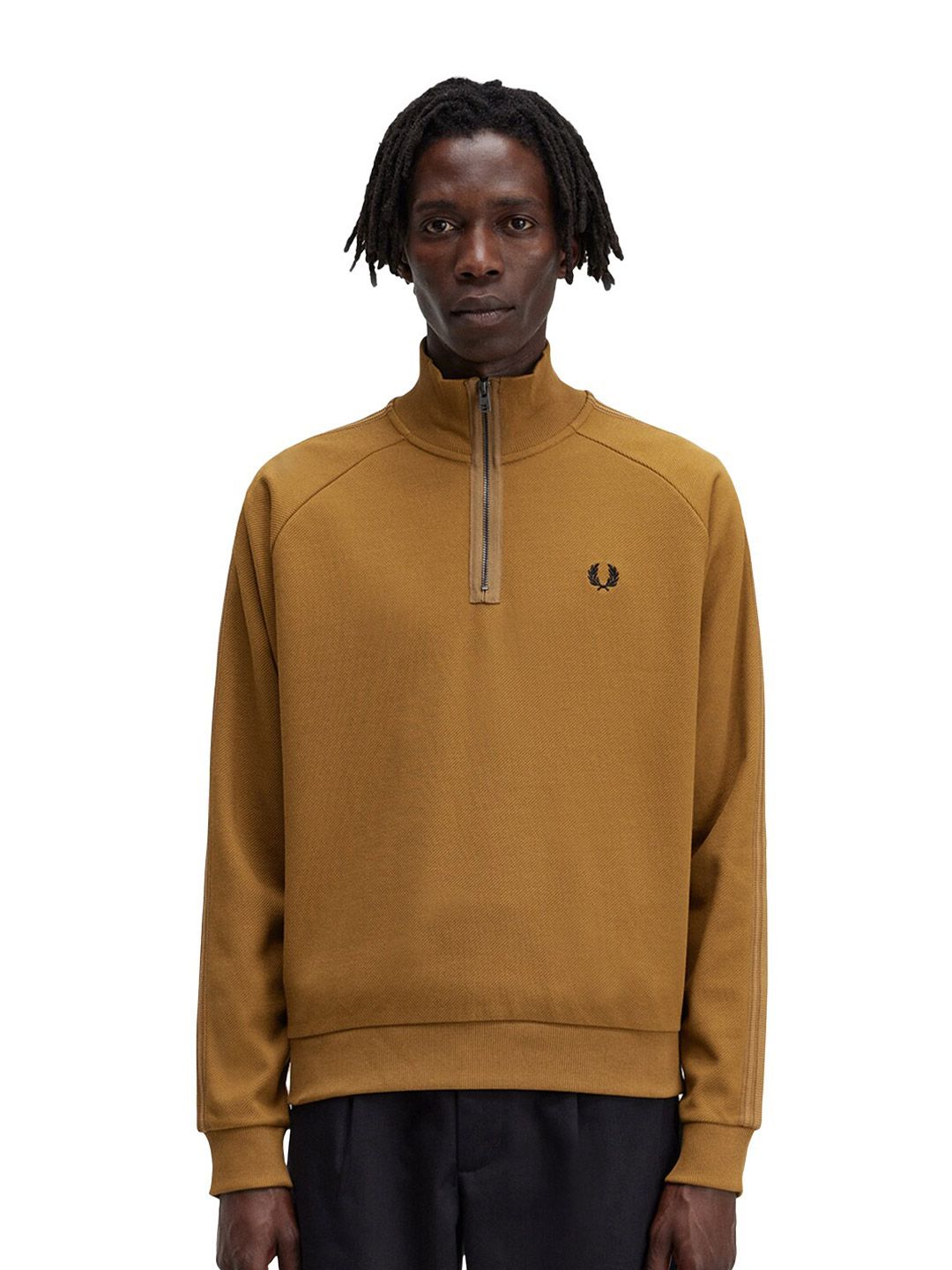  Fred Perry Mock Collar Cotton Pullover