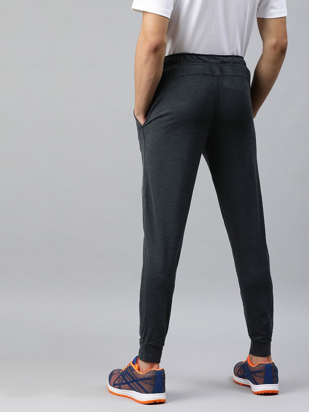  Nike Men's Grey Solid Dri-FIT Track Pants