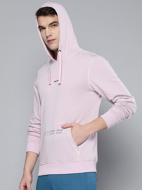  Alcis Men Lavender Hooded Sweatshirt