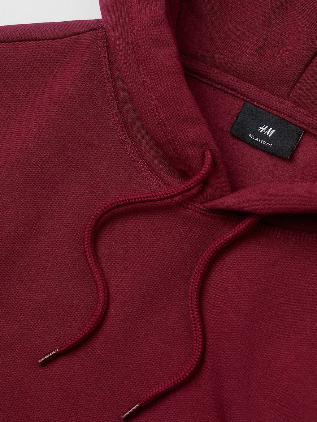  H&M Men Red Relaxed Fit Hoodie