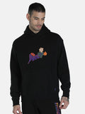  Puma Men Black Cotton PUMA X P.A.M. Hooded Relaxed FitSweatshirt