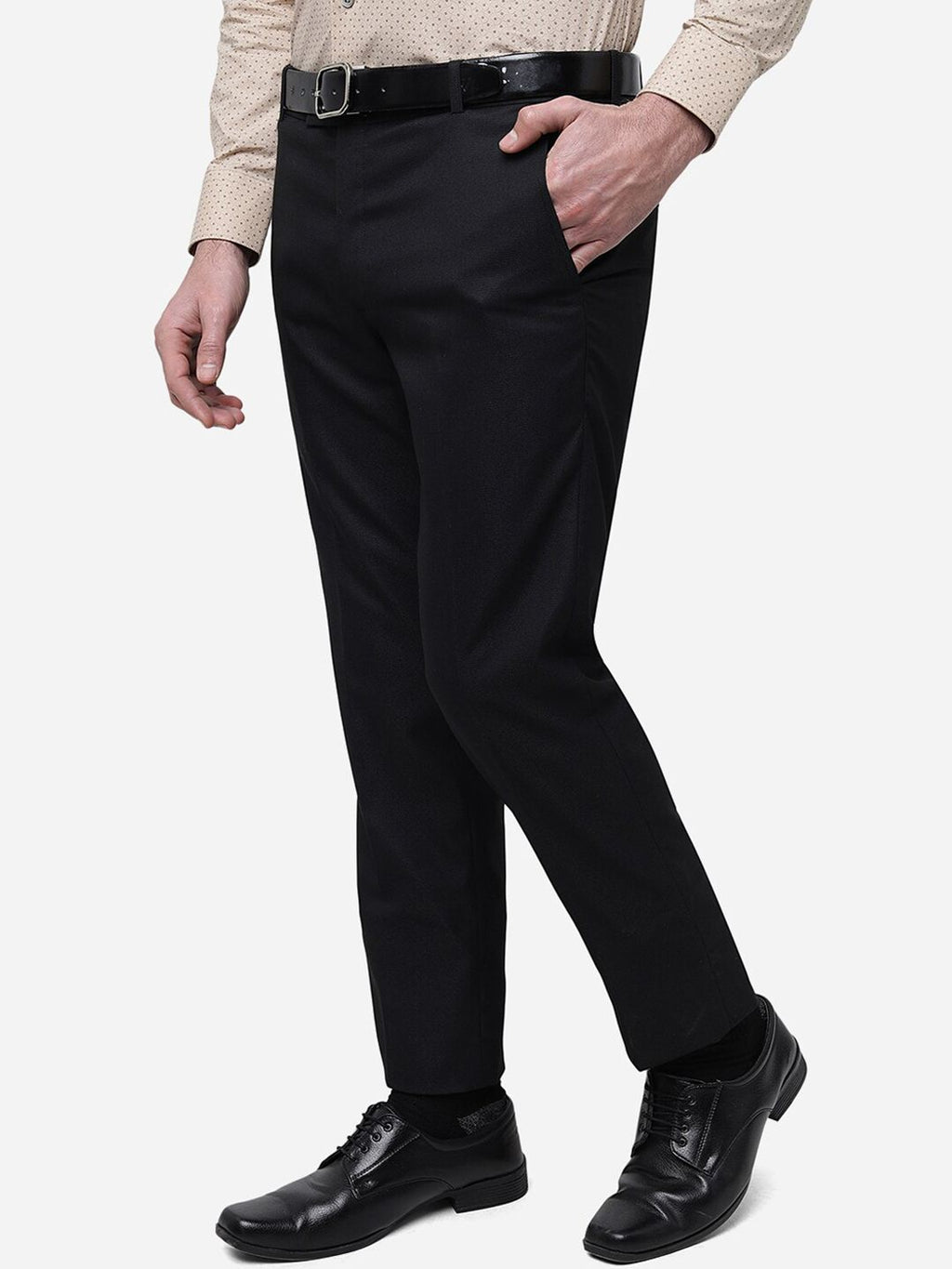  METAL Men Slim Fit Mid-Rise Formal Trousers