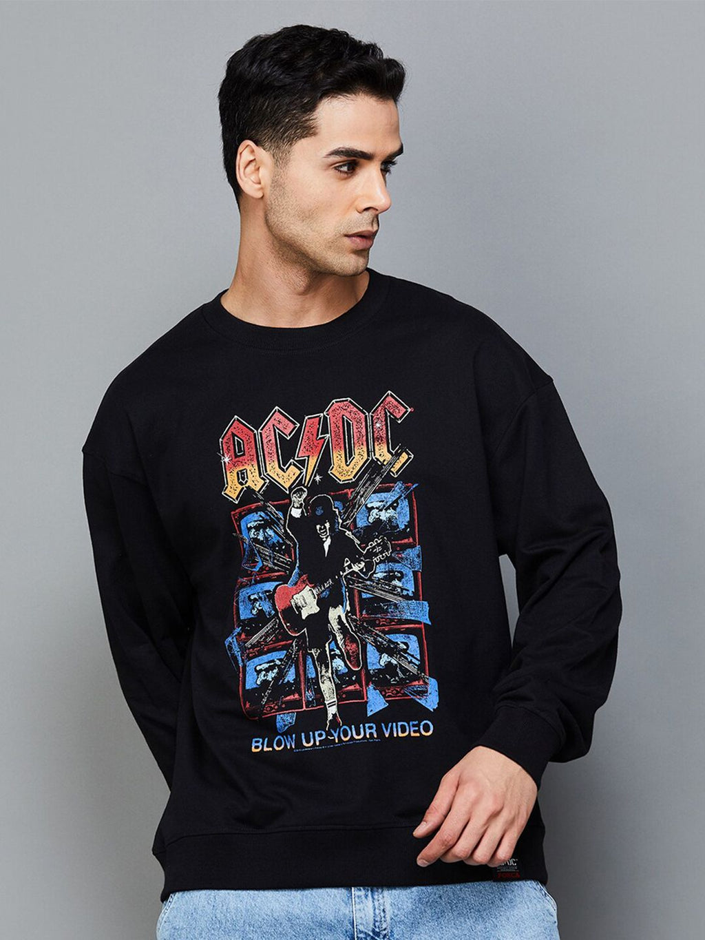  Forca Graphic Print Pullover Sweatshirt