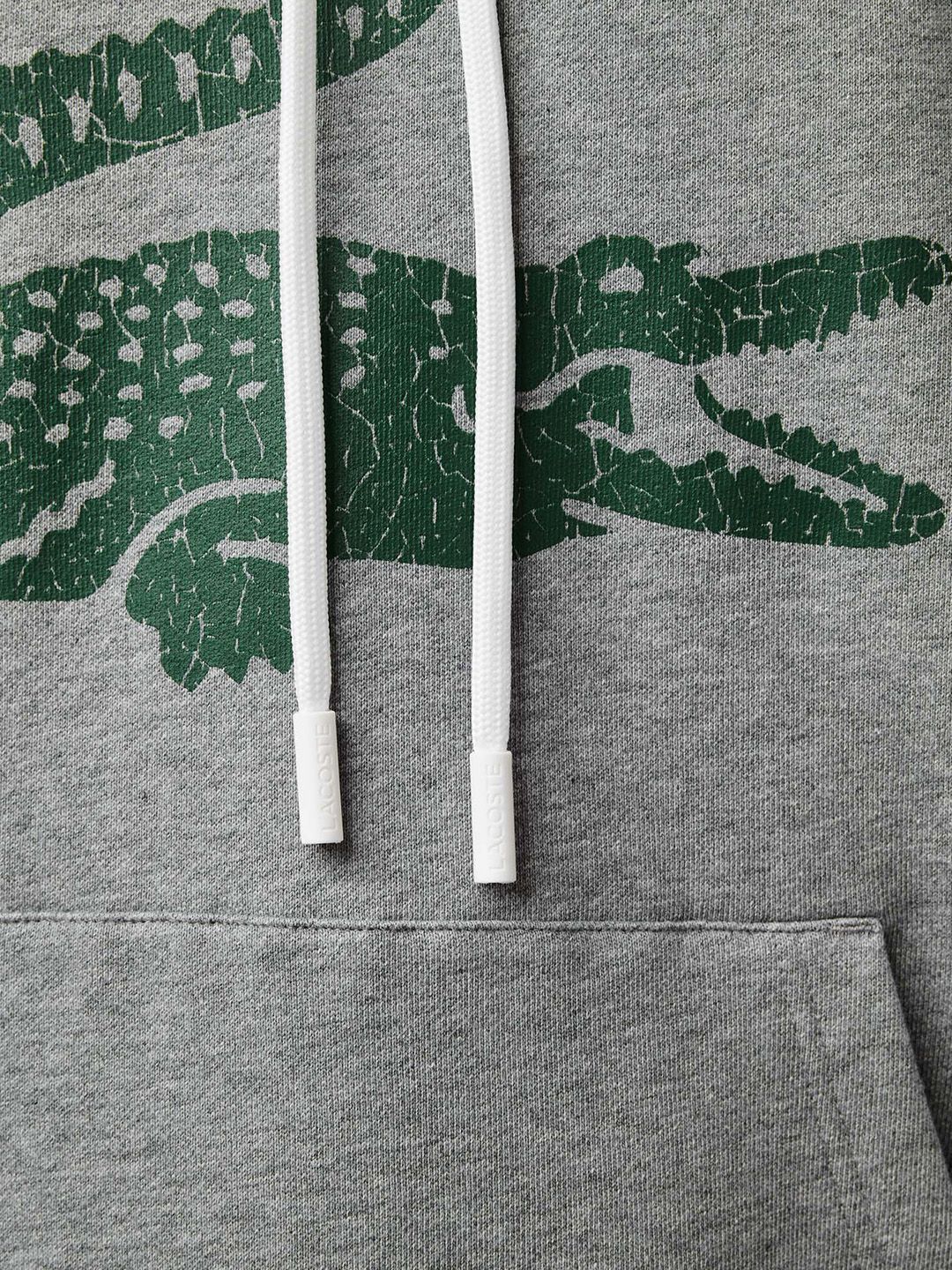  Lacoste Men Printed Cotton Hooded Sweatshirt