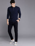  WROGN Men Black Slim Fit Solid Chinos