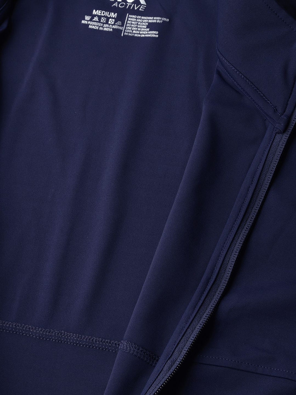  HRX By Hrithik Roshan Men Navy Blue Solid Training Rapid-Dry Sweatshirt