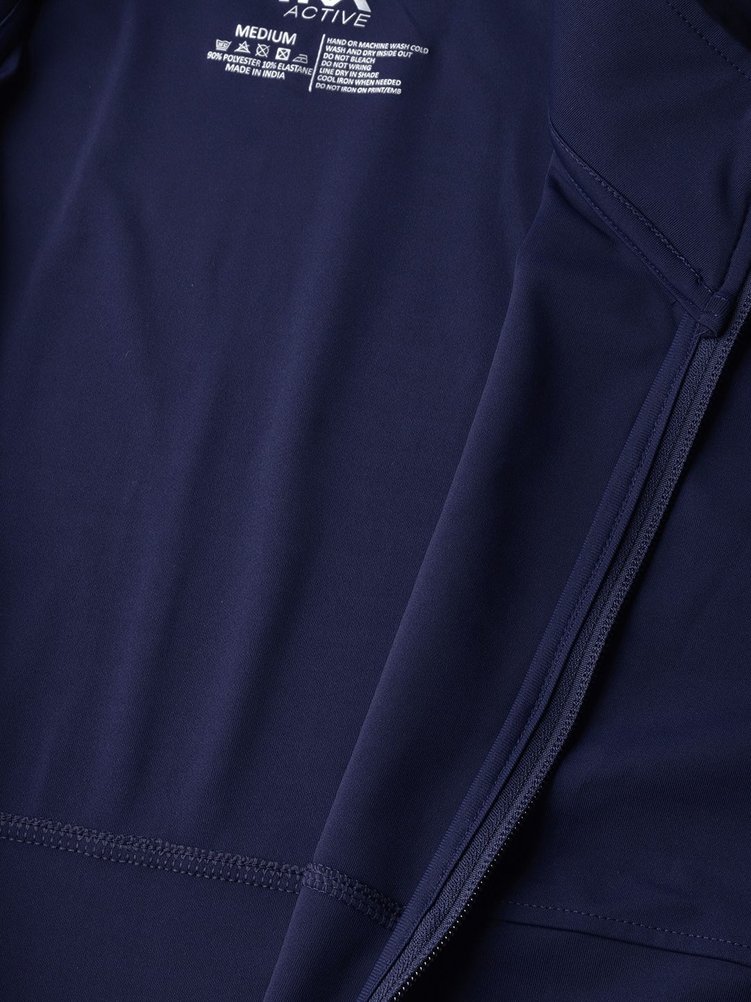  HRX By Hrithik Roshan Men Navy Blue Solid Training Rapid-Dry Sweatshirt