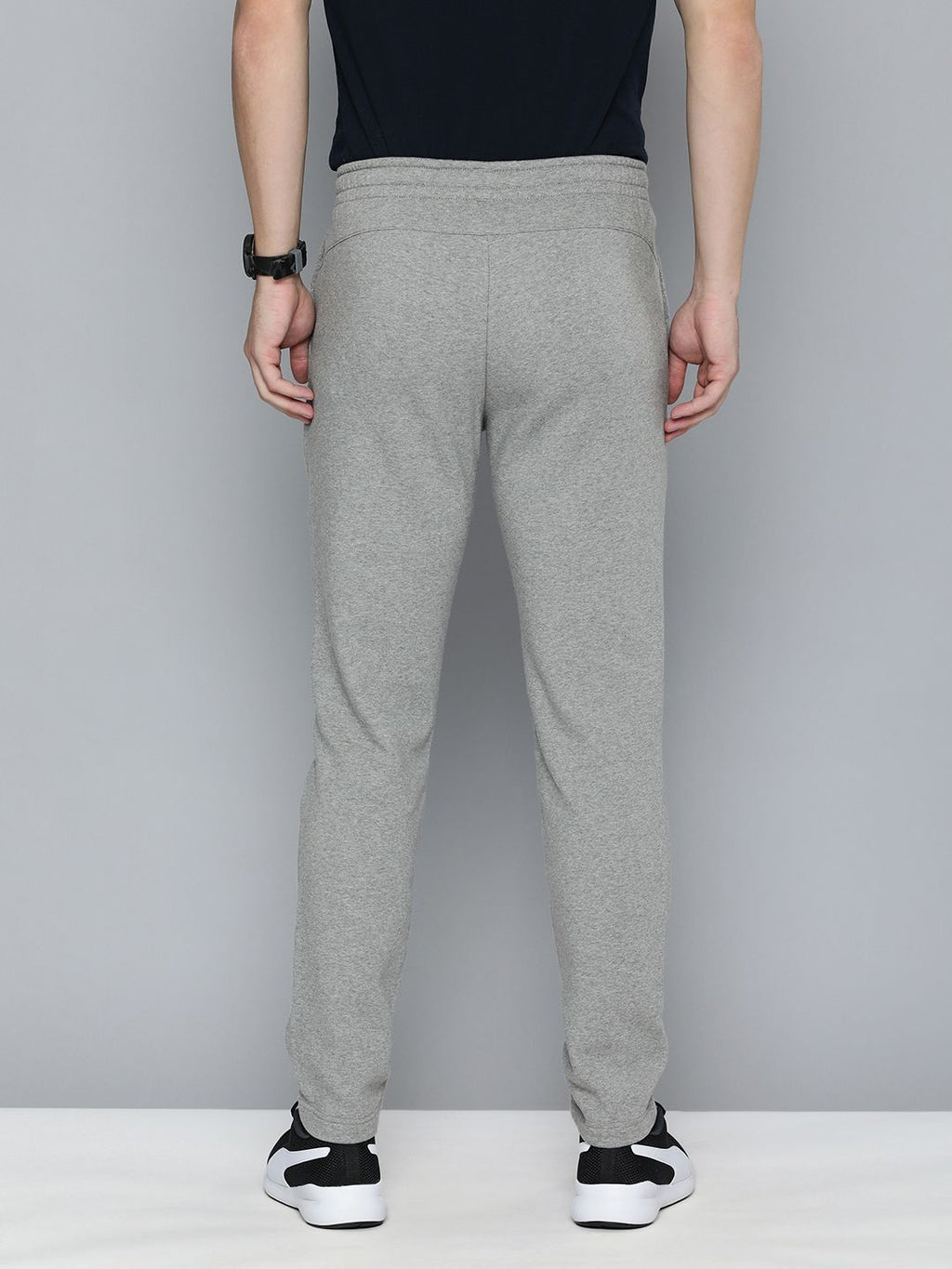  Puma Men Zippered Slim Fit Knitted Track Pants