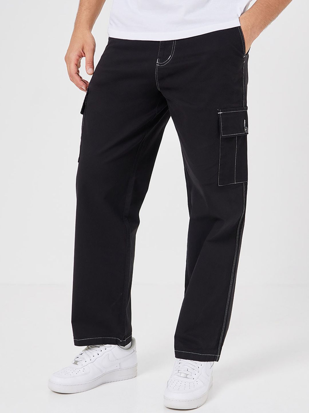  Styli Men Relaxed-fit Pure Cotton Track Pants