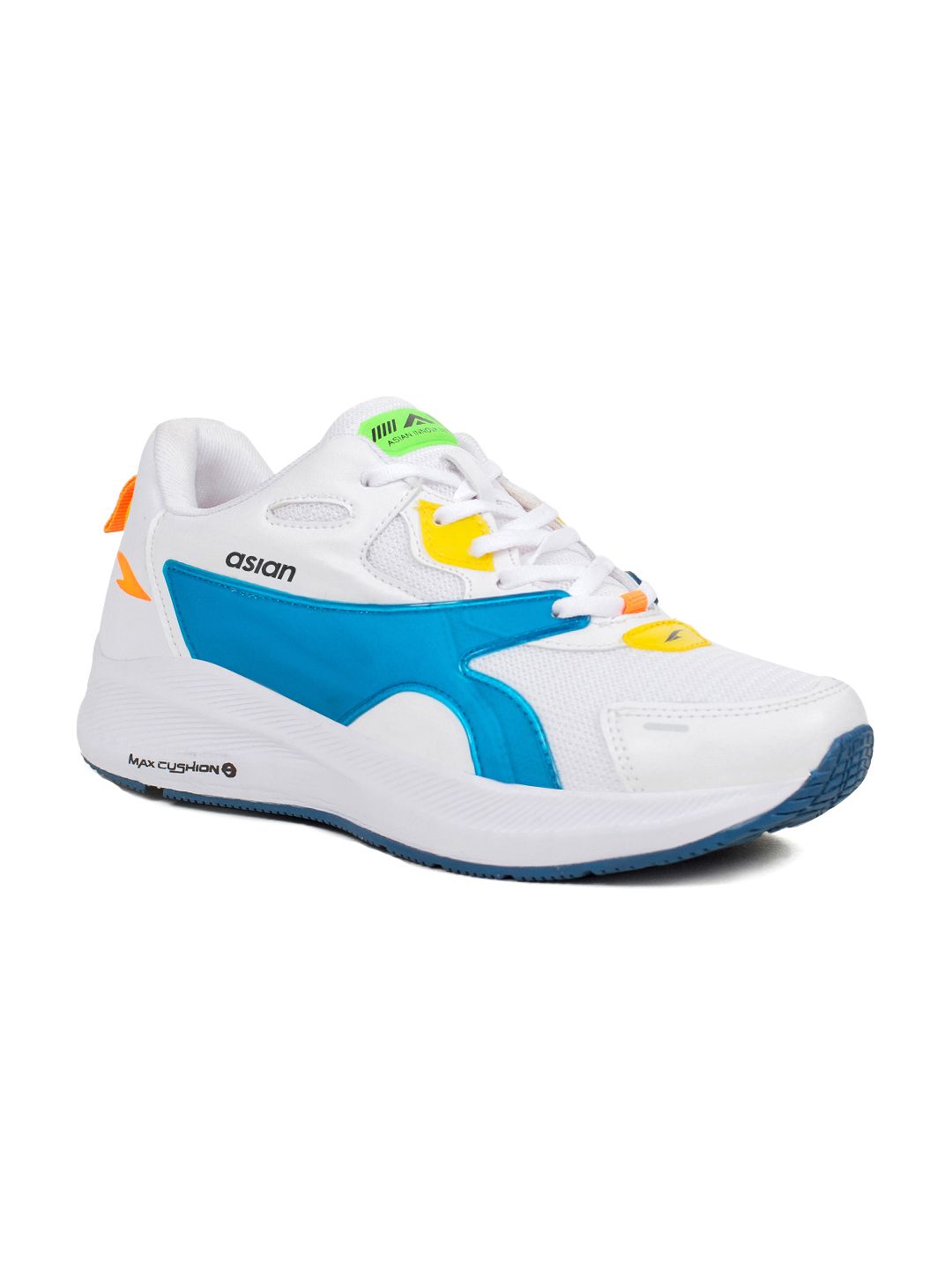  ASIAN Men White Mesh Running Non-Marking Shoes