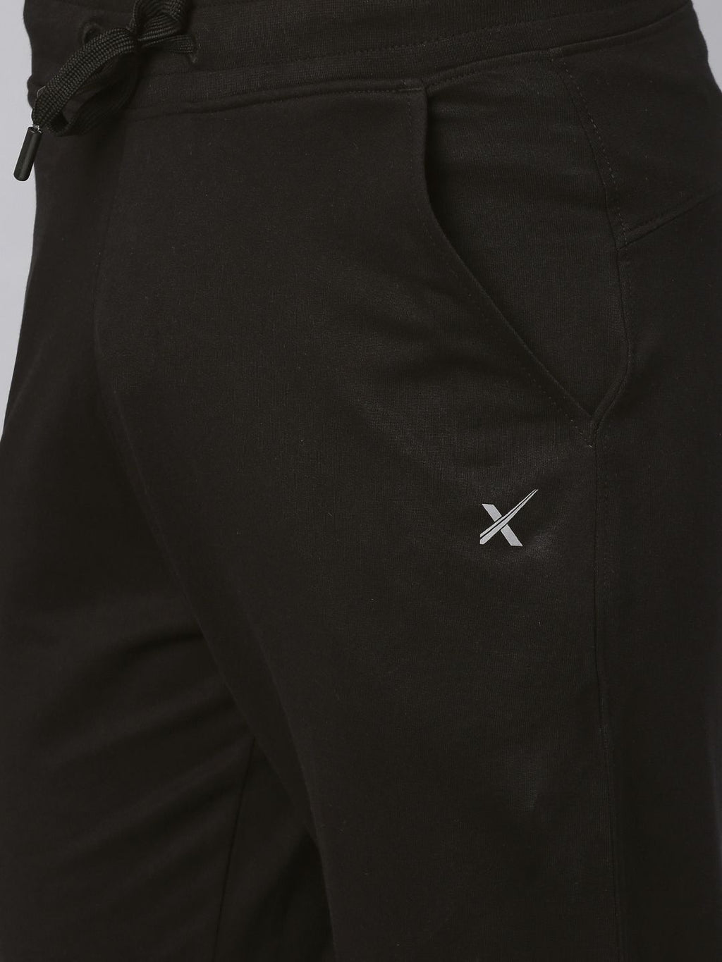  HRX By Hrithik Roshan Men Black Solid Running Anti-Microbial Slim Fit Track Pants