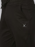  HRX By Hrithik Roshan Men Black Solid Running Anti-Microbial Slim Fit Track Pants
