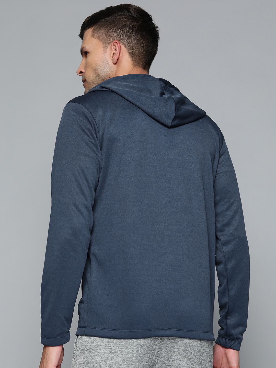  Alcis Men Blue Hooded Sweatshirt