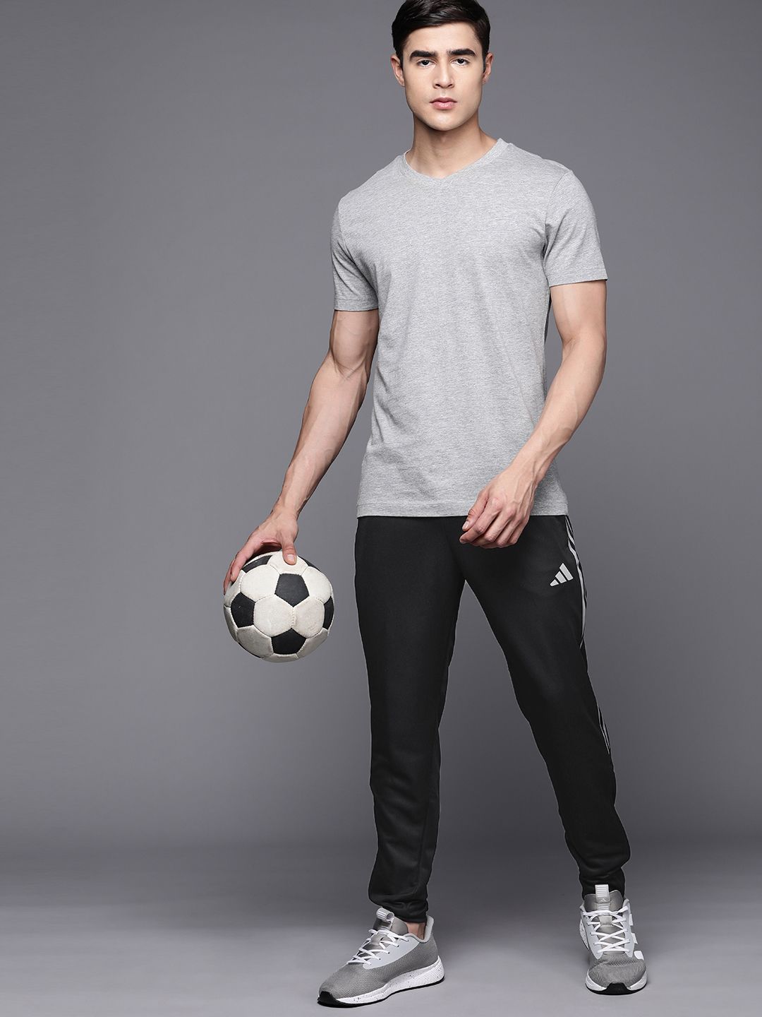  ADIDAS Men Solid TIRO Reflective Football Track Pants