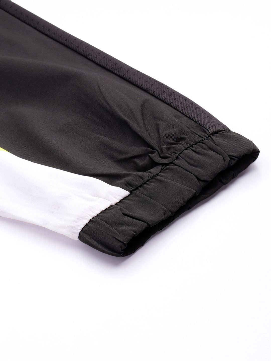  HRX By Hrithik Roshan Running Men Jet Black Rapid-Dry Printed Track Pants