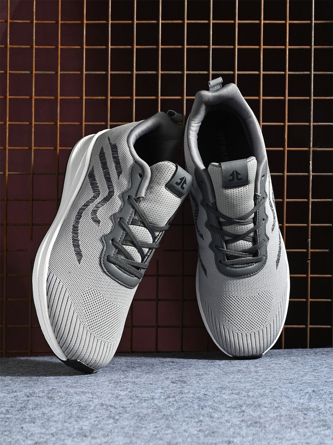  OFF LIMITS Men Textured Mesh Non-Marking Running Shoes