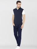  Dream Of Glory Inc Men Navy Blue Solid Sleeveless Pullover Sweatshirt