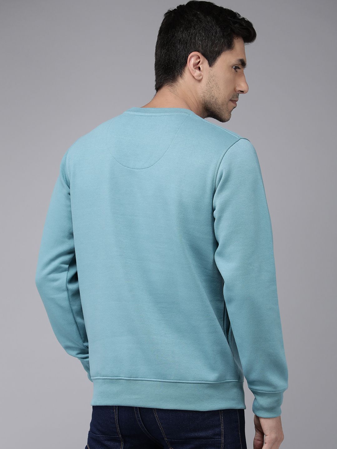  The Roadster Lifestyle Co. Men Solid Sweatshirt