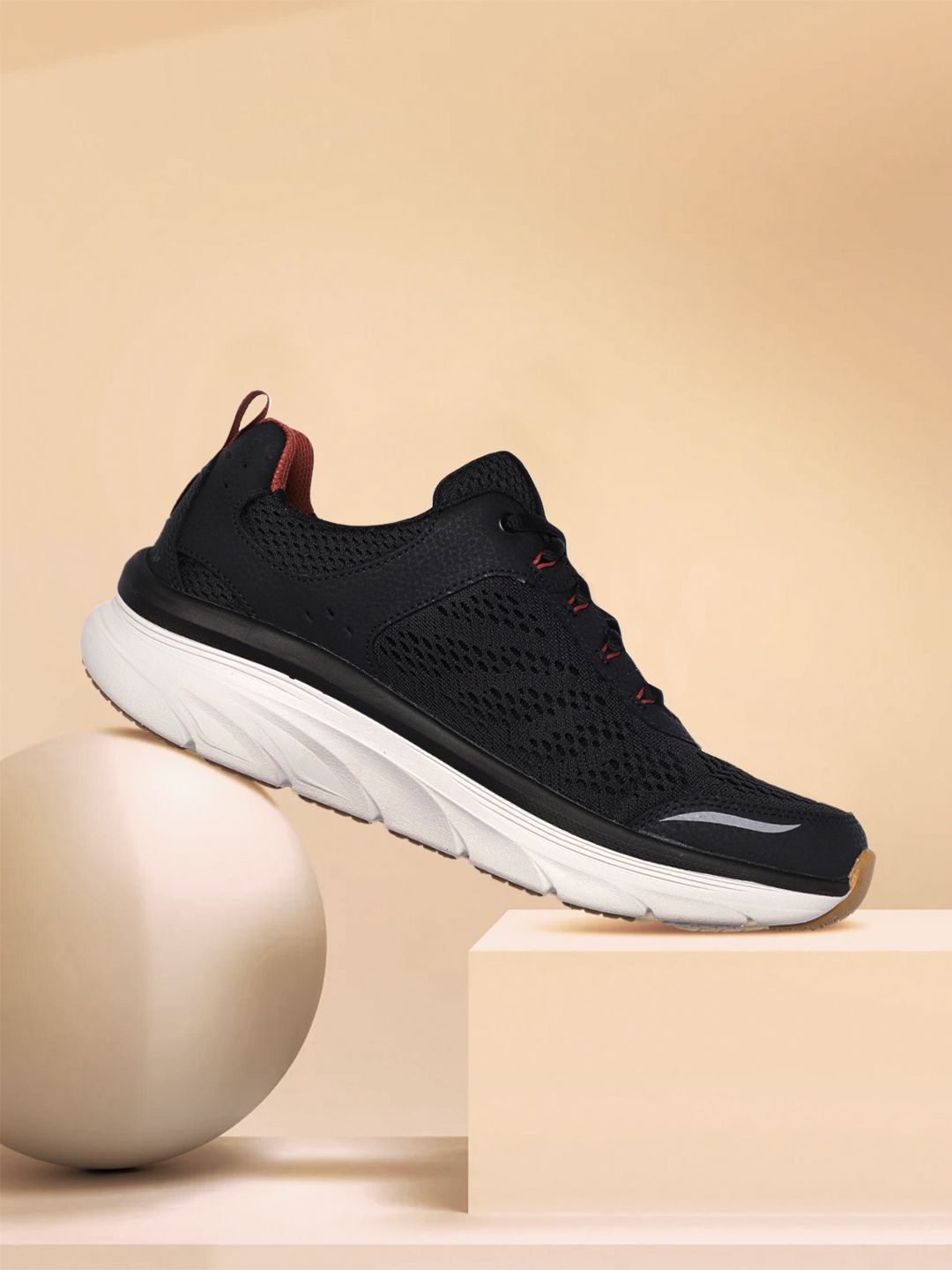  Skechers Men Black Textile Walking Shoes